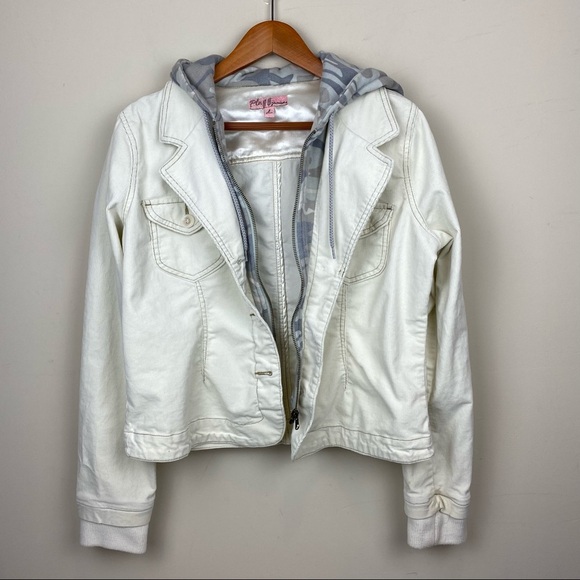 Plugg Juniors || Corduroy with Camo Hoodie; Size L - Picture 1 of 15